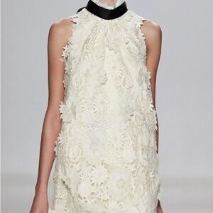 ERIN by Erin Fetherston Cream Floral Midi Dress